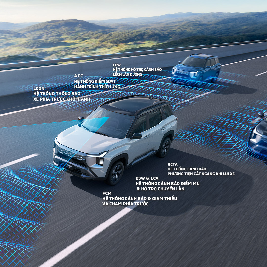 Hệ thống an to&agrave;n chủ động Diamond Sense của Mitsubishi