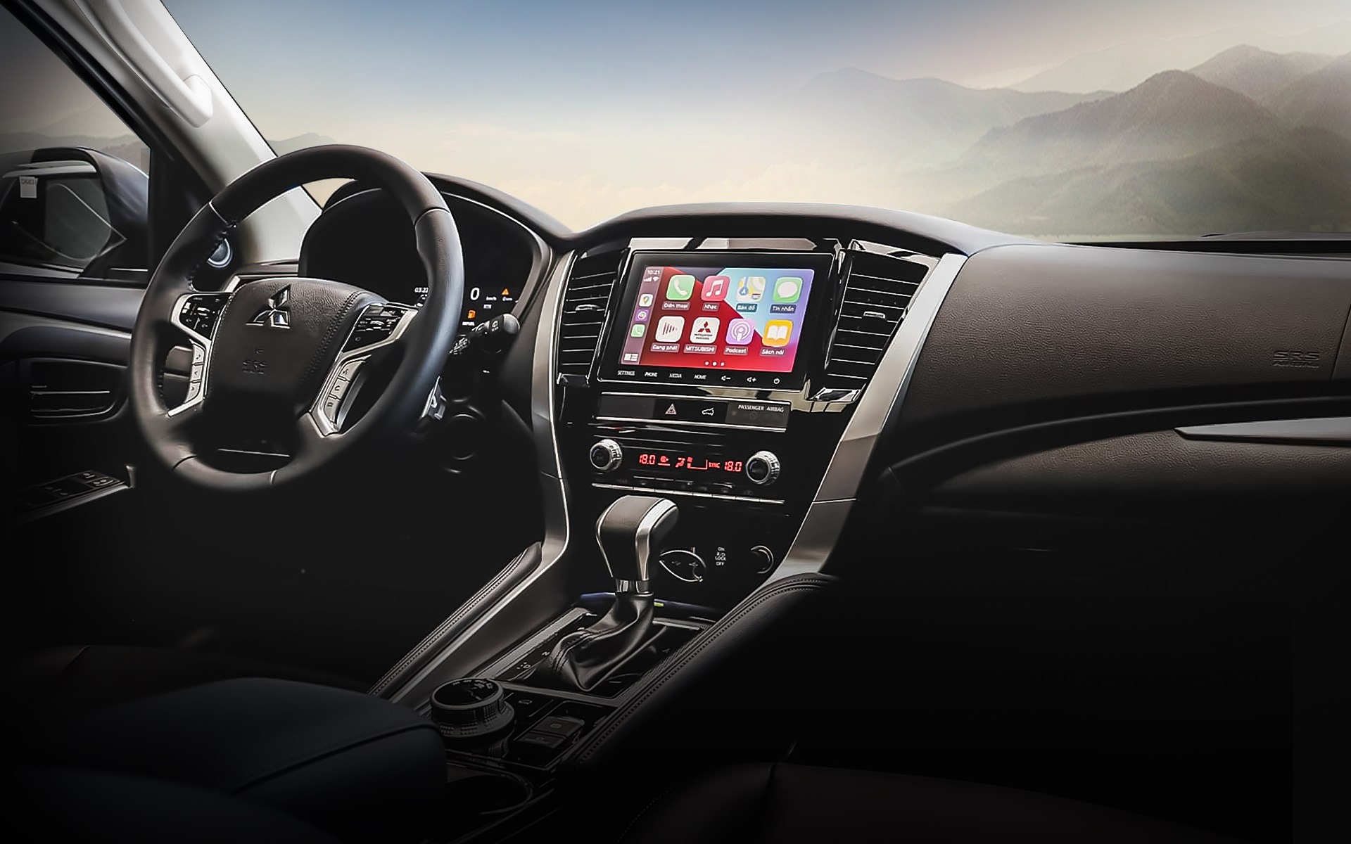 Tổng quan kh&ocirc;ng gian nội thất sang trọng của Pajero Sport