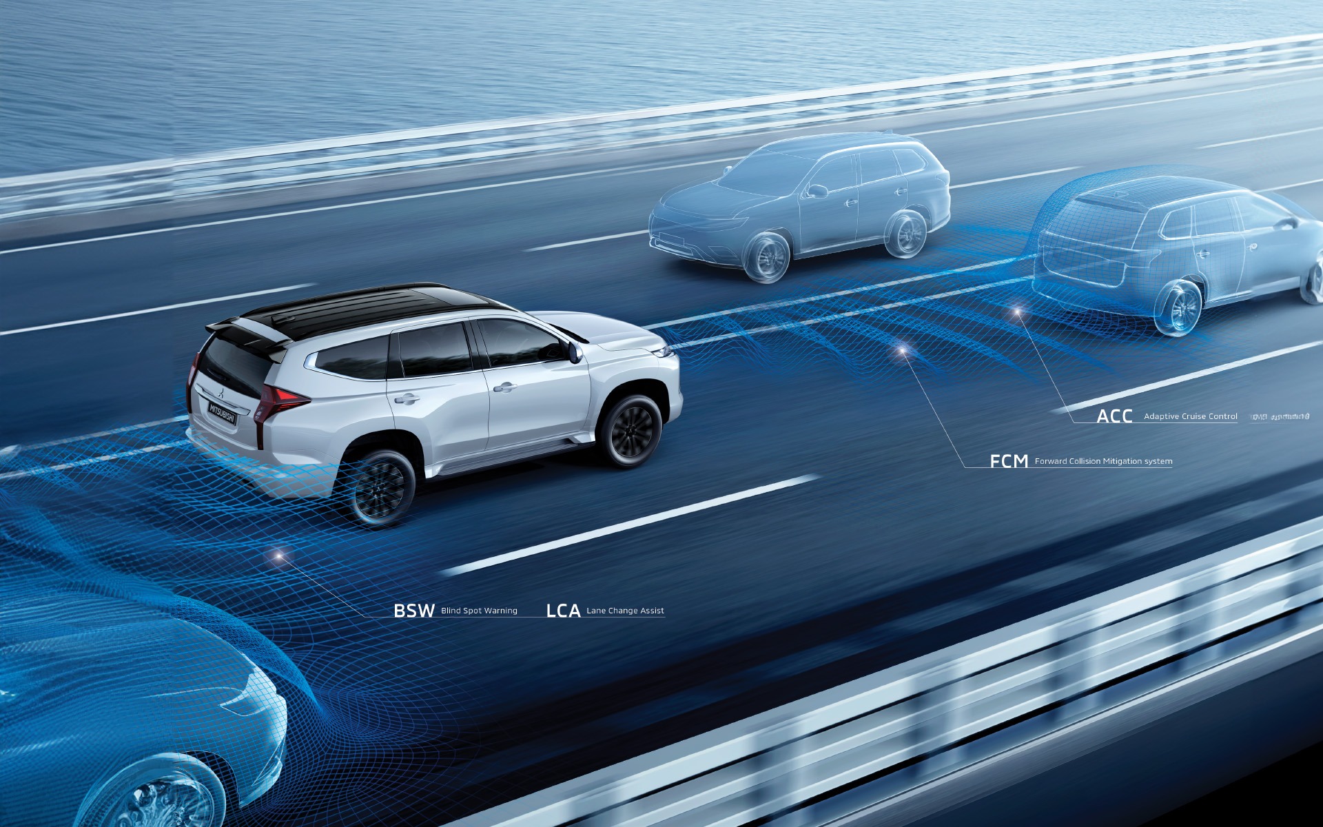 Hệ thống an to&agrave;n chủ động th&ocirc;ng minh tr&ecirc;n Pajero Sport